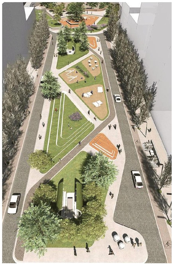 Construction site plan for project from page 71 of the file '2022-08-05 - Design Brief - D02-02-21-0057'