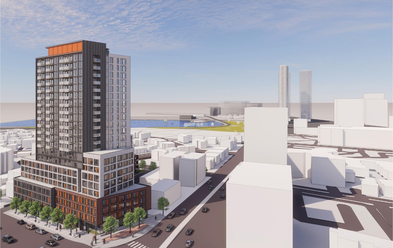 Rendering of building from page 2 of the file '2022-12-29 - Perspectives - D02-02-21-0068'