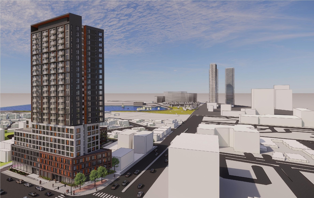 Rendering of building from page 2 of the file '2022-12-29 - Perspectives - D02-02-21-0068'