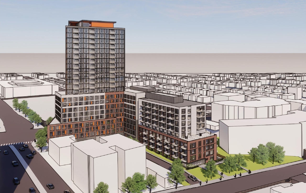 Rendering of building from page 6 of the file '2022-12-29 - Perspectives - D02-02-21-0068'