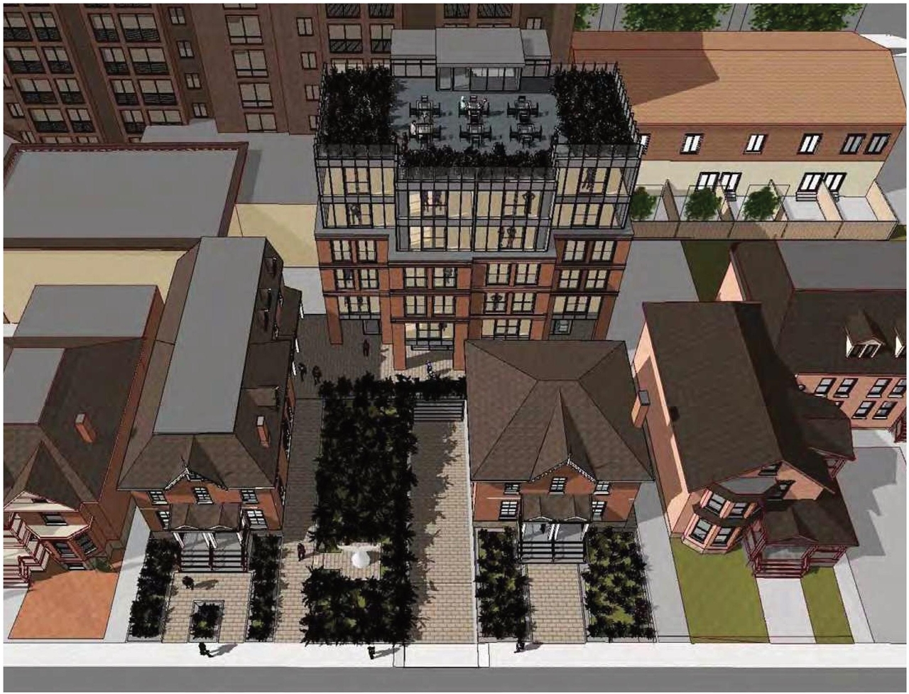 Rendering of building from page 18 of the file '2021-08-19 - Architectural Package and Design Brief - D02-02-21-0084'