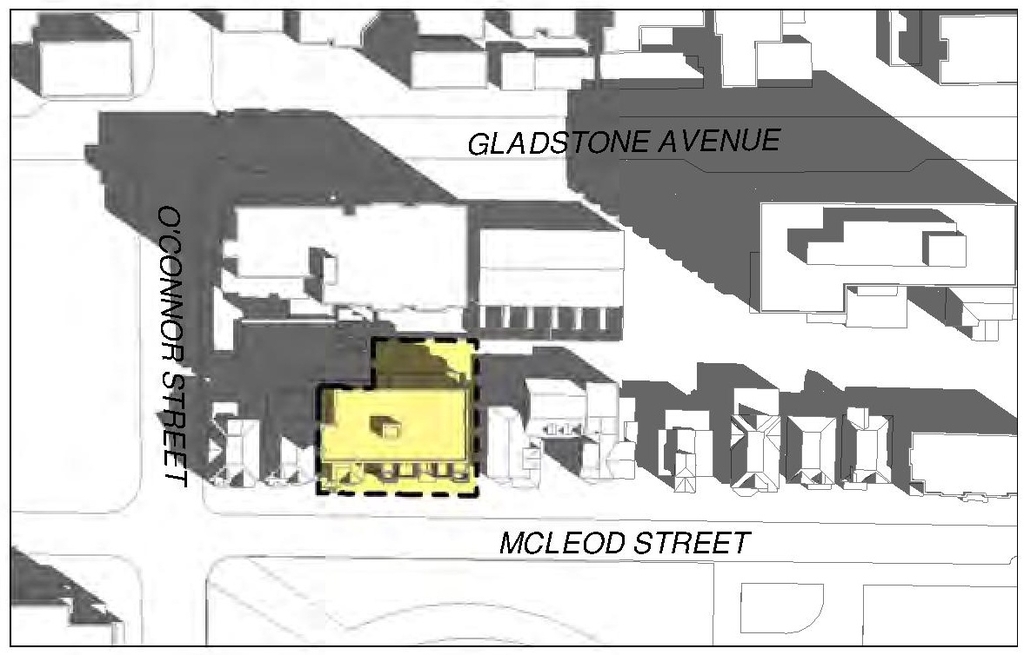 Construction site plan for project from page 34 of the file '2021-08-19 - Architectural Package and Design Brief - D02-02-21-0084'