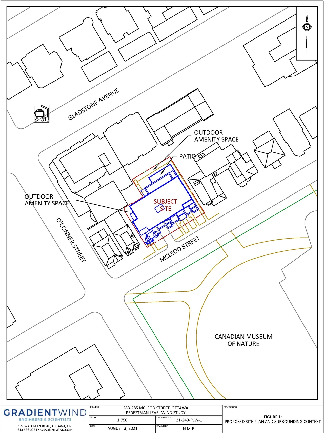 Construction site plan for project from page 50 of the file '2021-08-19 - Architectural Package and Design Brief - D02-02-21-0084'