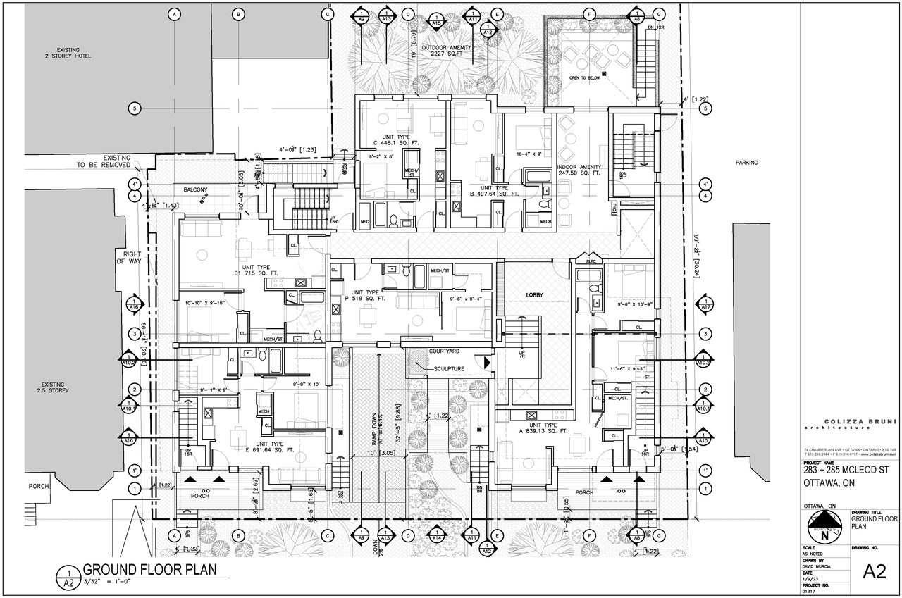 Floor plan for project from page 6 of the file '2023-01-13 - Floor Plans - D02-02-21-0084'