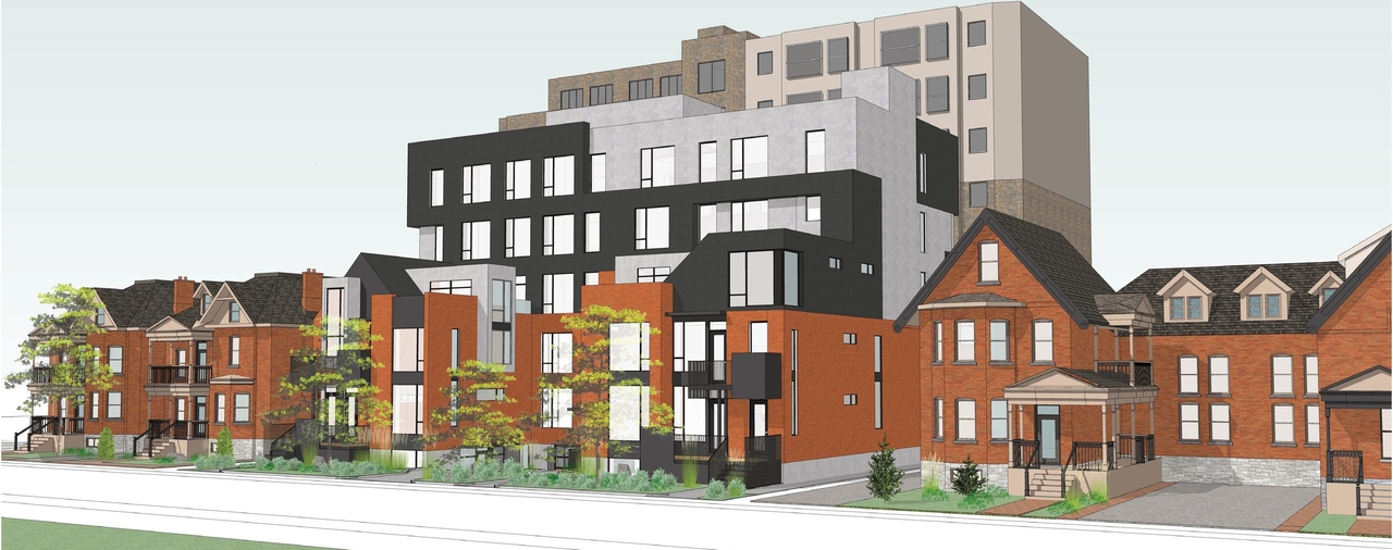 Rendering of building from page 25 of the file '2023-01-13 - Floor Plans - D02-02-21-0084'