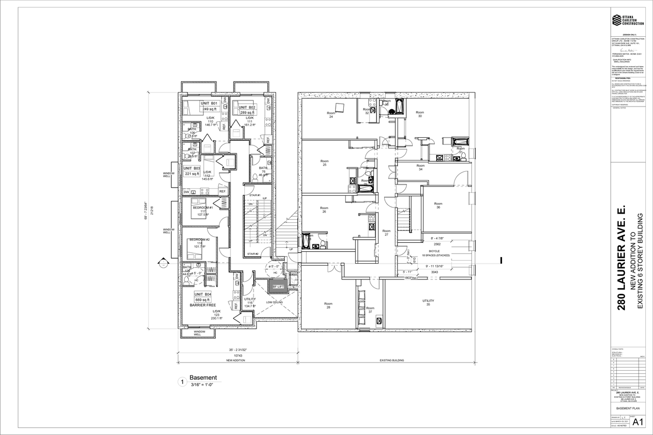 Floor plan for project from page 1 of the file '2022--03-24 - Floor Plans & Elevations - D02-02-21-0087'