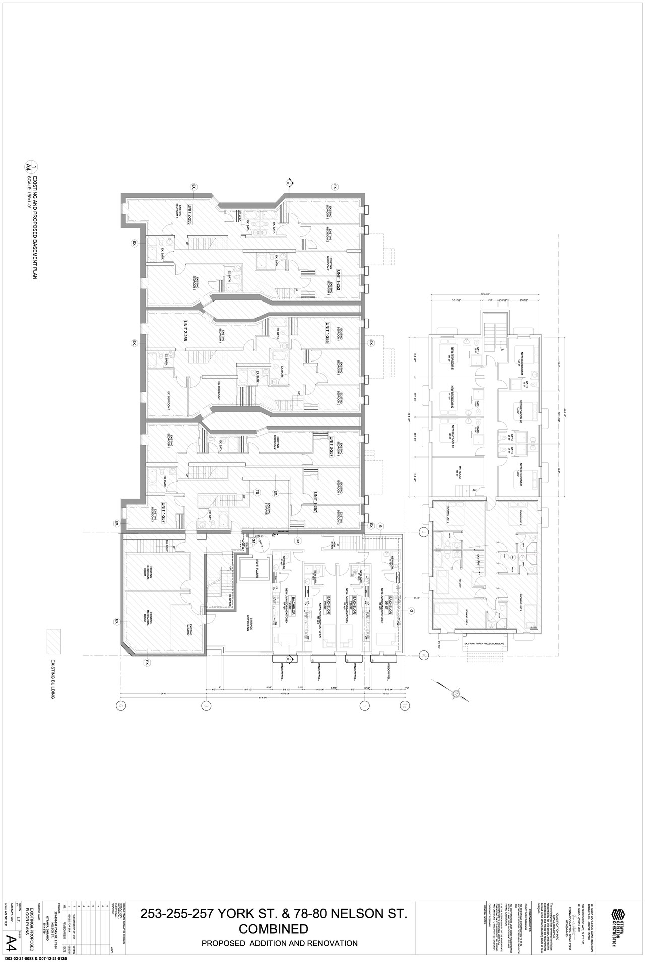 Floor plan for project from page 1 of the file '2022-03-22 - Floor Plans - D02-02-21-0088'