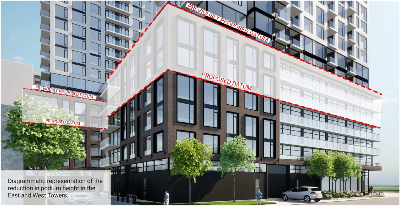 Rendering of building from page 20 of the file '2022-08-22 - FORMAL URBAN DESIGN REVIEW PANEL - Urban Design 220818 Package - D02-02-21-0093'
