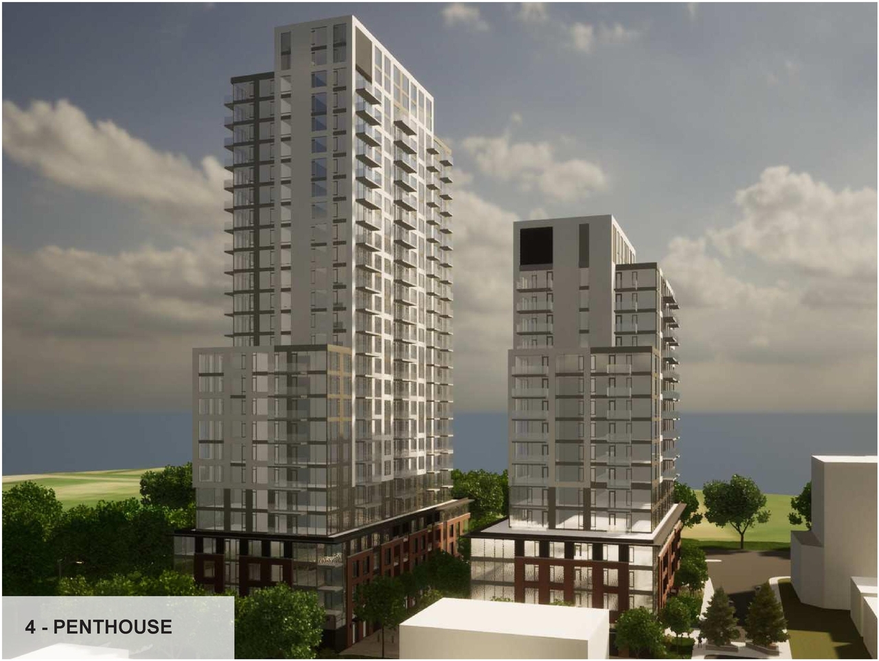 Rendering of building from page 30 of the file '2022-08-22 - FORMAL URBAN DESIGN REVIEW PANEL - Urban Design 220818 Package - D02-02-21-0093'