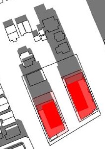 Construction site plan for project from page 44 of the file '2022-08-22 - FORMAL URBAN DESIGN REVIEW PANEL - Urban Design 220818 Package - D02-02-21-0093'