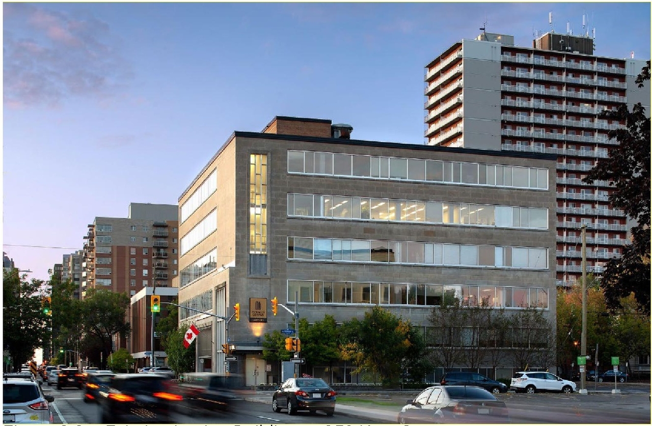 Rendering of building from page 2 of the file '2023-08-01 - Design Brief Revision No 2 - D02-02-21-0095'