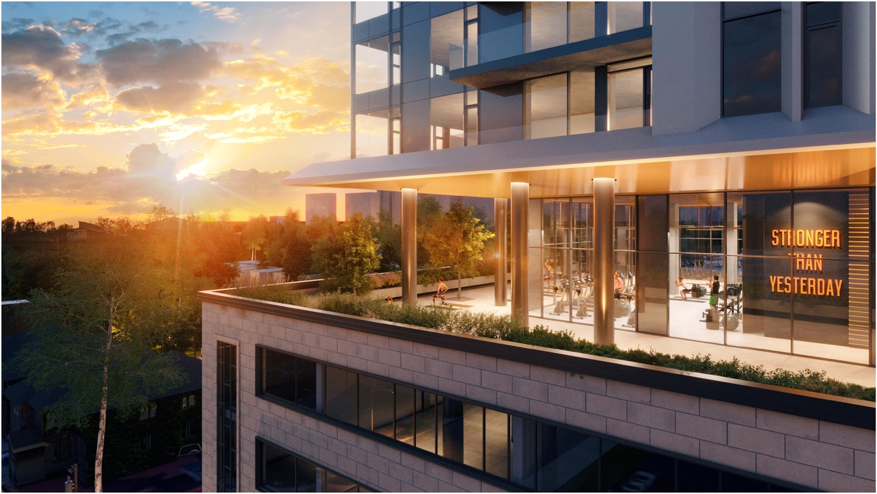 Rendering of building from page 15 of the file '2023-08-01 - Rendered Views - D02-02-21-0095'