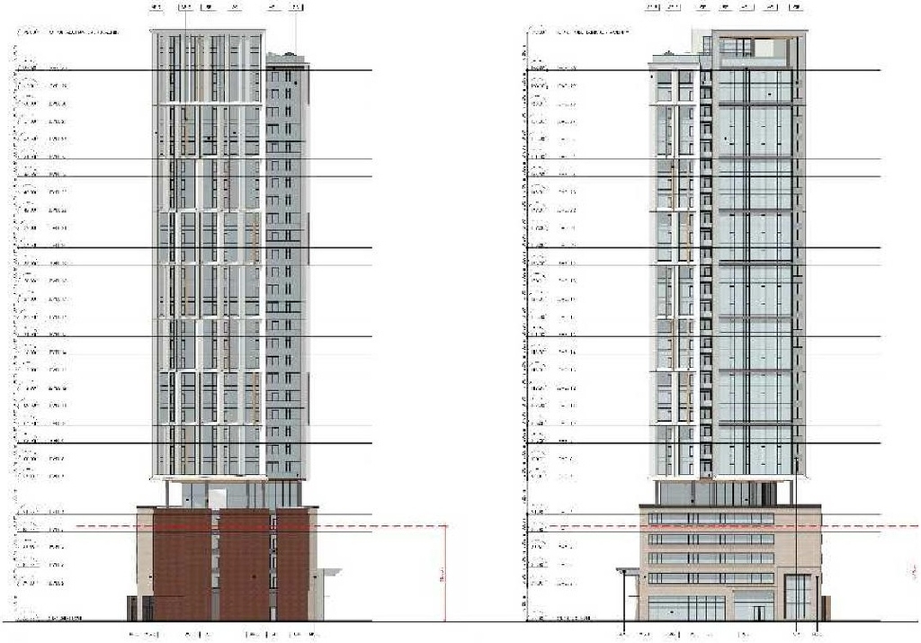 Rendering of building from page 15 of the file '2023-03-20 - Design Brief - D02-02-21-0095'