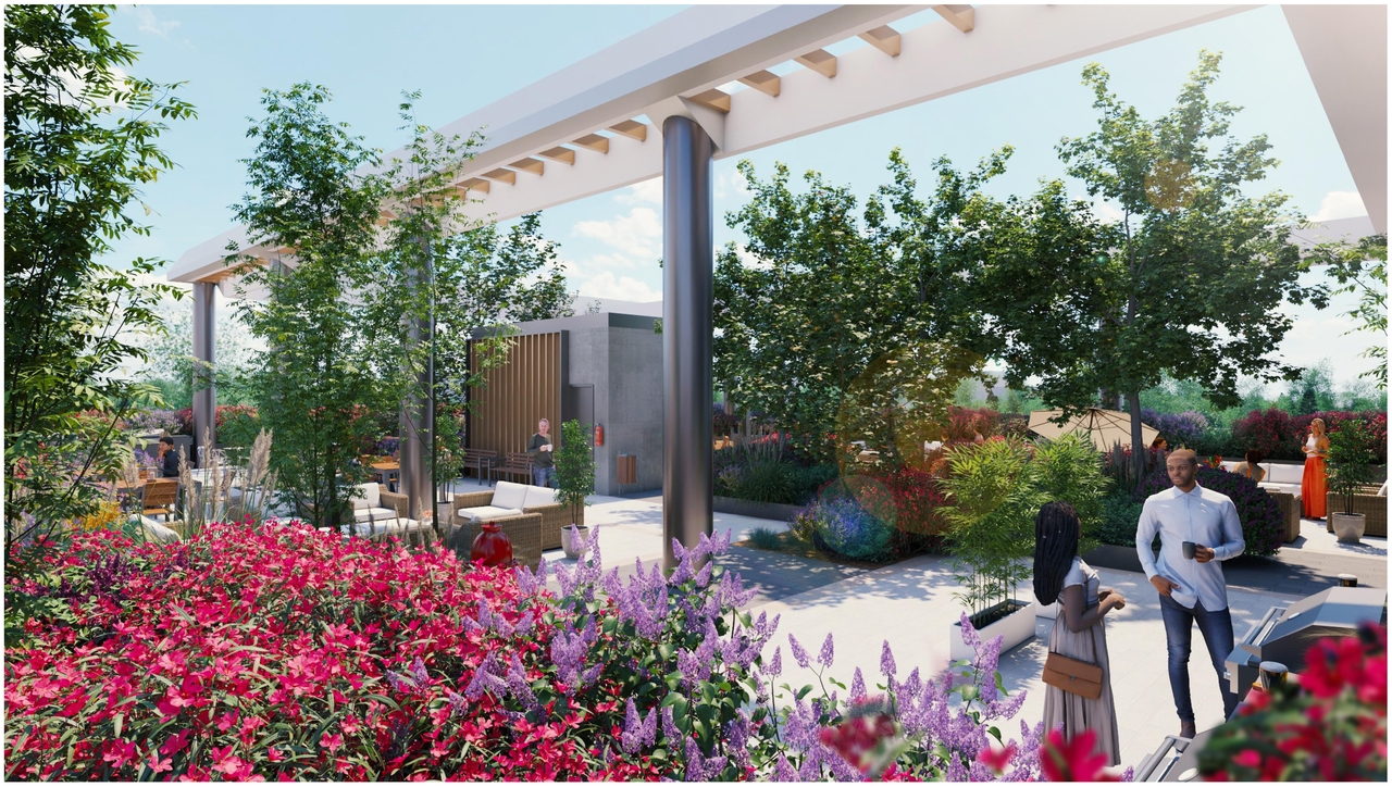 Rendering of building from page 17 of the file '2023-03-20 - Rendered Views - D02-02-21-0095'