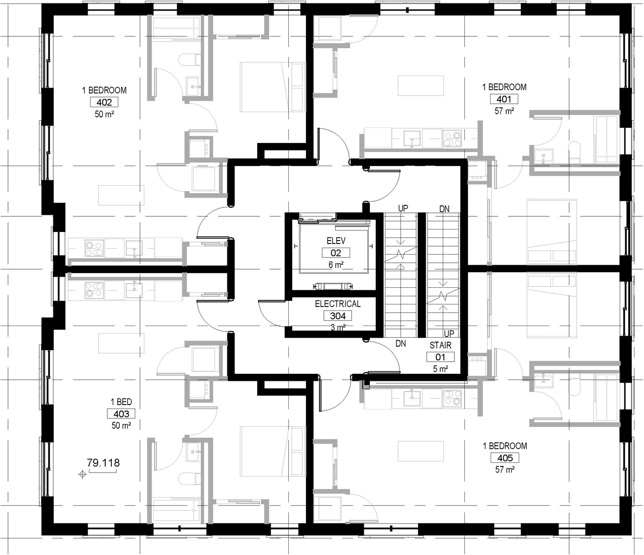 Floor plan for project from page 34 of the file '2021-12-24 - UDRP Package - D02-02-21-0096'