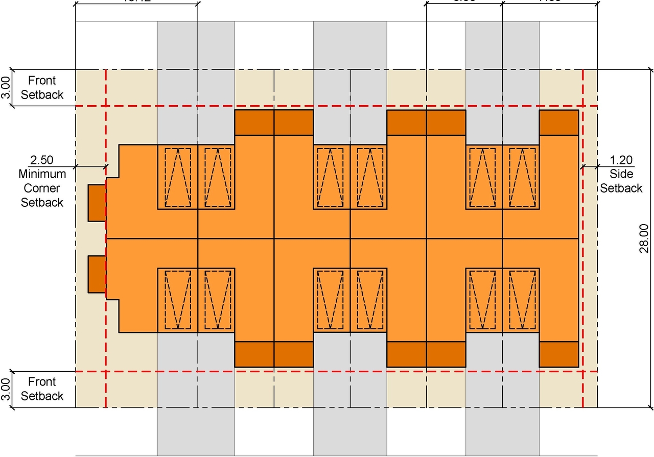 Floor plan for project from page 16 of the file '2023-09-13 - Urban Design Brief -D02-02-21-0113'