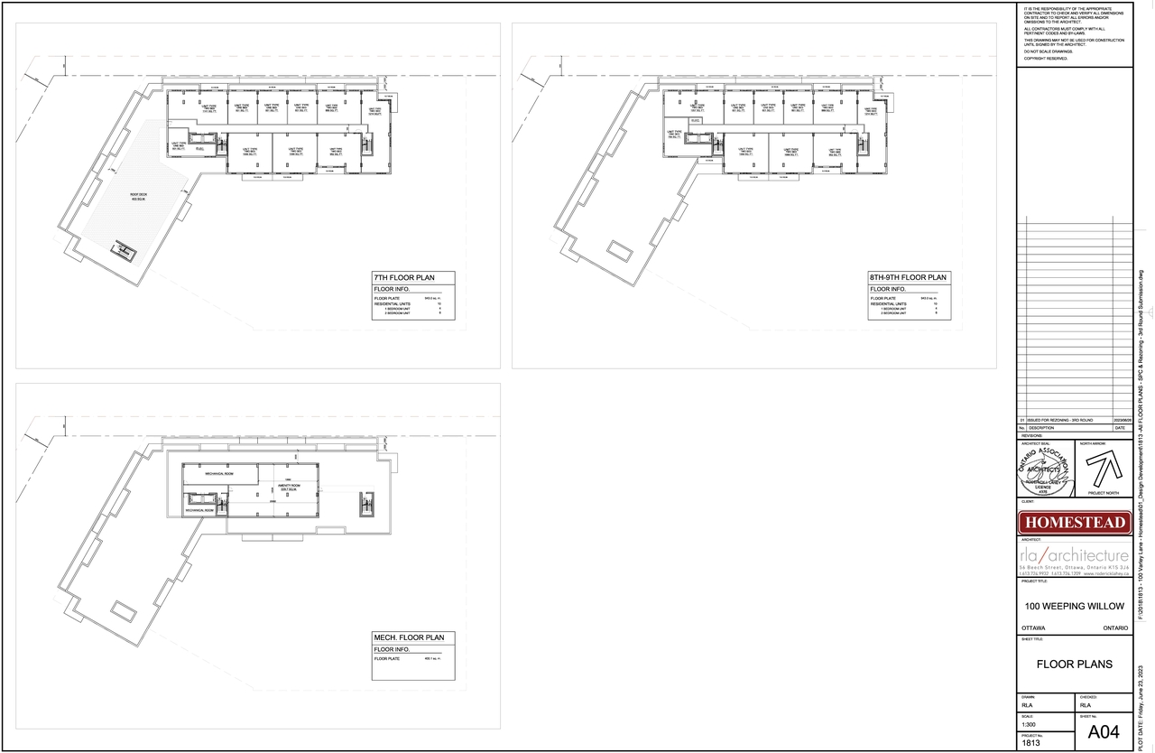 Floor plan for project from page 3 of the file '2023-09-01 - Floor Plans - D02-02-21-0121'