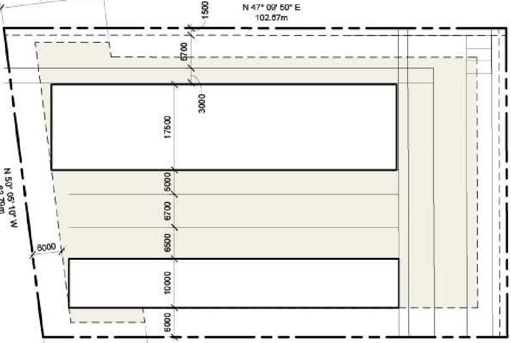 Construction site plan for project from page 11 of the file '2021-10-27 - Design Brief - D02-02-21-0135'
