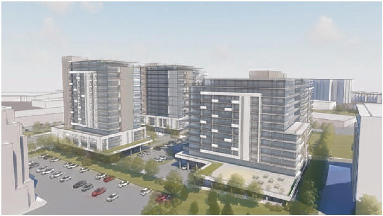 Rendering of building from page 9 of the file '2023-10-13 - Design Brief - D02-02-21-0137'