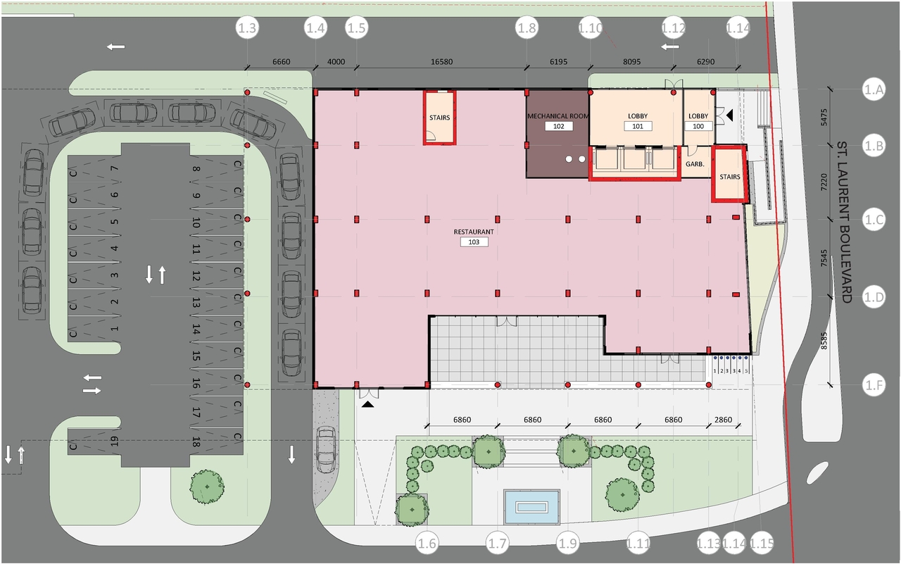 Floor plan for project from page 18 of the file '2023-10-13 - Design Brief - D02-02-21-0137'