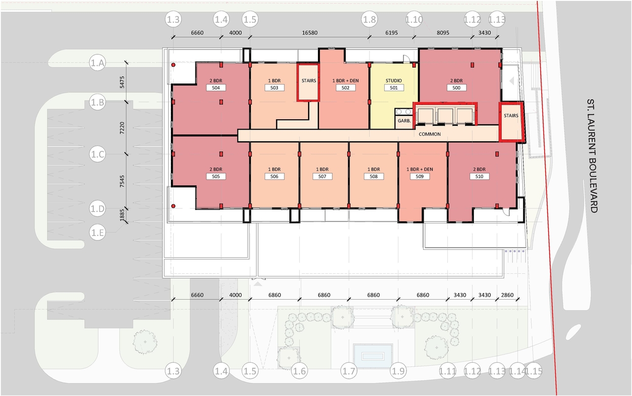 Floor plan for project from page 21 of the file '2023-10-13 - Design Brief - D02-02-21-0137'