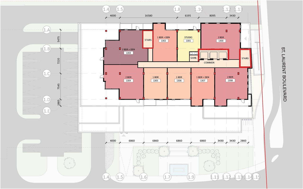Floor plan for project from page 22 of the file '2023-10-13 - Design Brief - D02-02-21-0137'