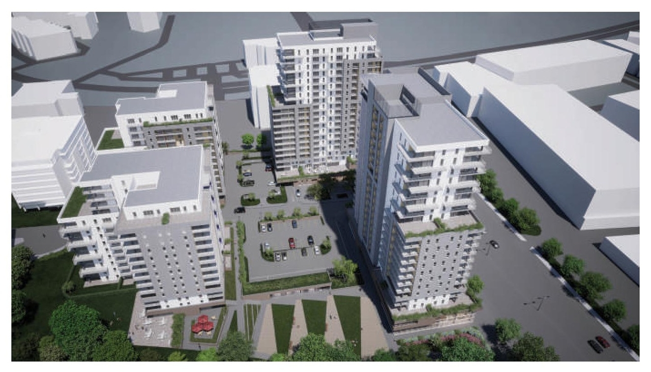 Construction site plan for project from page 9 of the file '2023-10-13 - Design Brief - D02-02-21-0137'