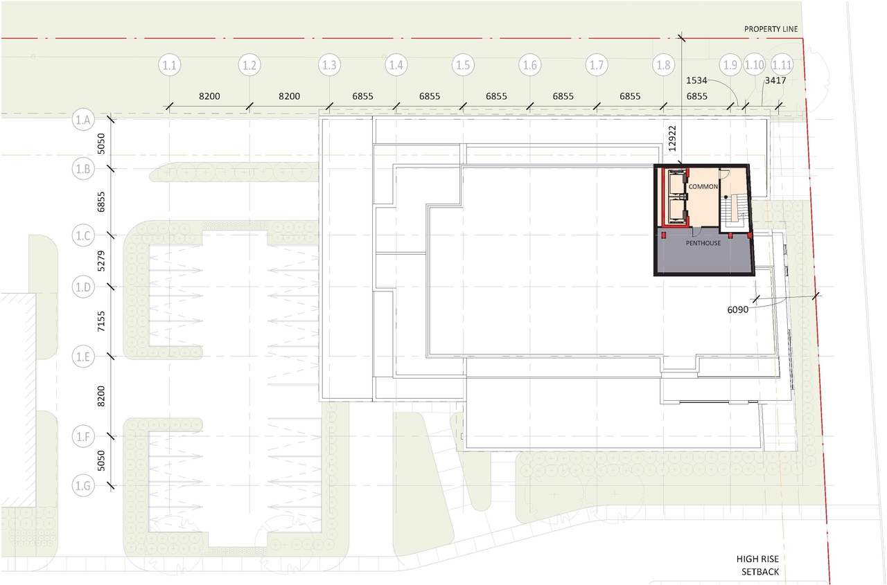 Floor plan for project from page 26 of the file '2021-10-27 - DESIGN BRIEF - D02-02-21-0137'