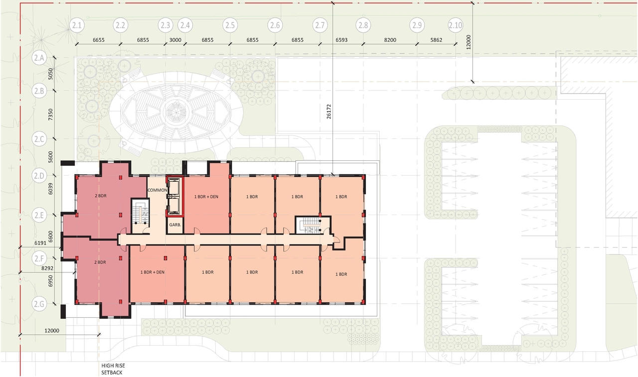 Floor plan for project from page 31 of the file '2021-10-27 - DESIGN BRIEF - D02-02-21-0137'