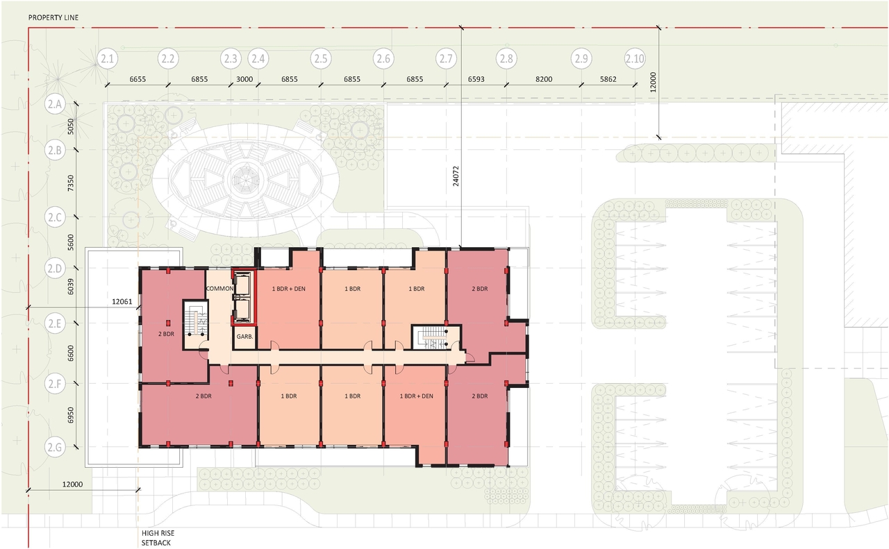 Floor plan for project from page 33 of the file '2021-10-27 - DESIGN BRIEF - D02-02-21-0137'