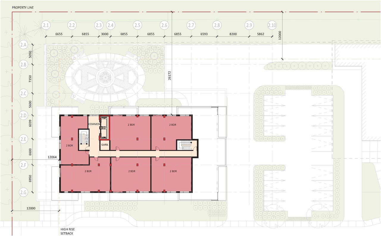 Floor plan for project from page 34 of the file '2021-10-27 - DESIGN BRIEF - D02-02-21-0137'