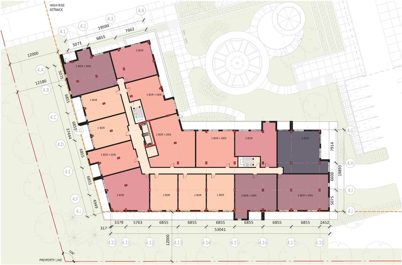 Construction site plan for project from page 49 of the file '2021-10-27 - DESIGN BRIEF - D02-02-21-0137'