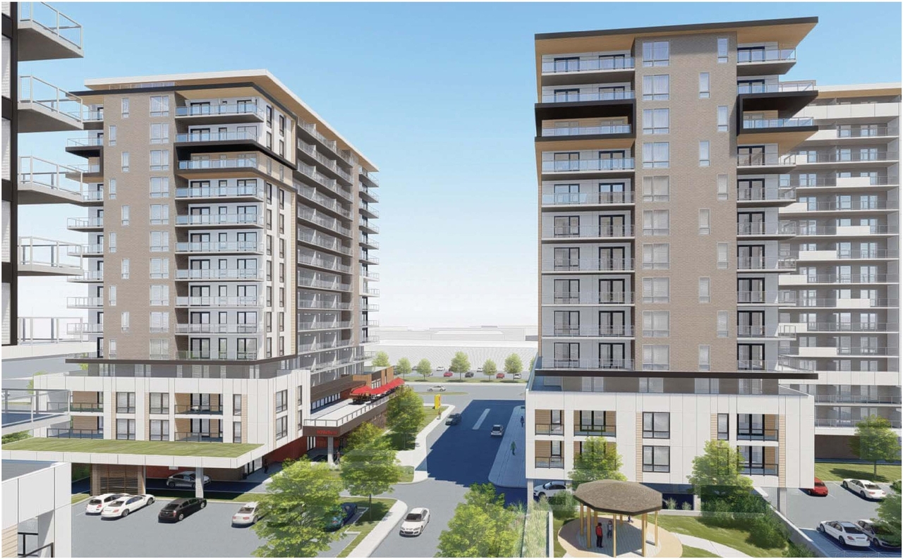 Rendering of building from page 87 of the file '2021-10-27 - DESIGN BRIEF - D02-02-21-0137'