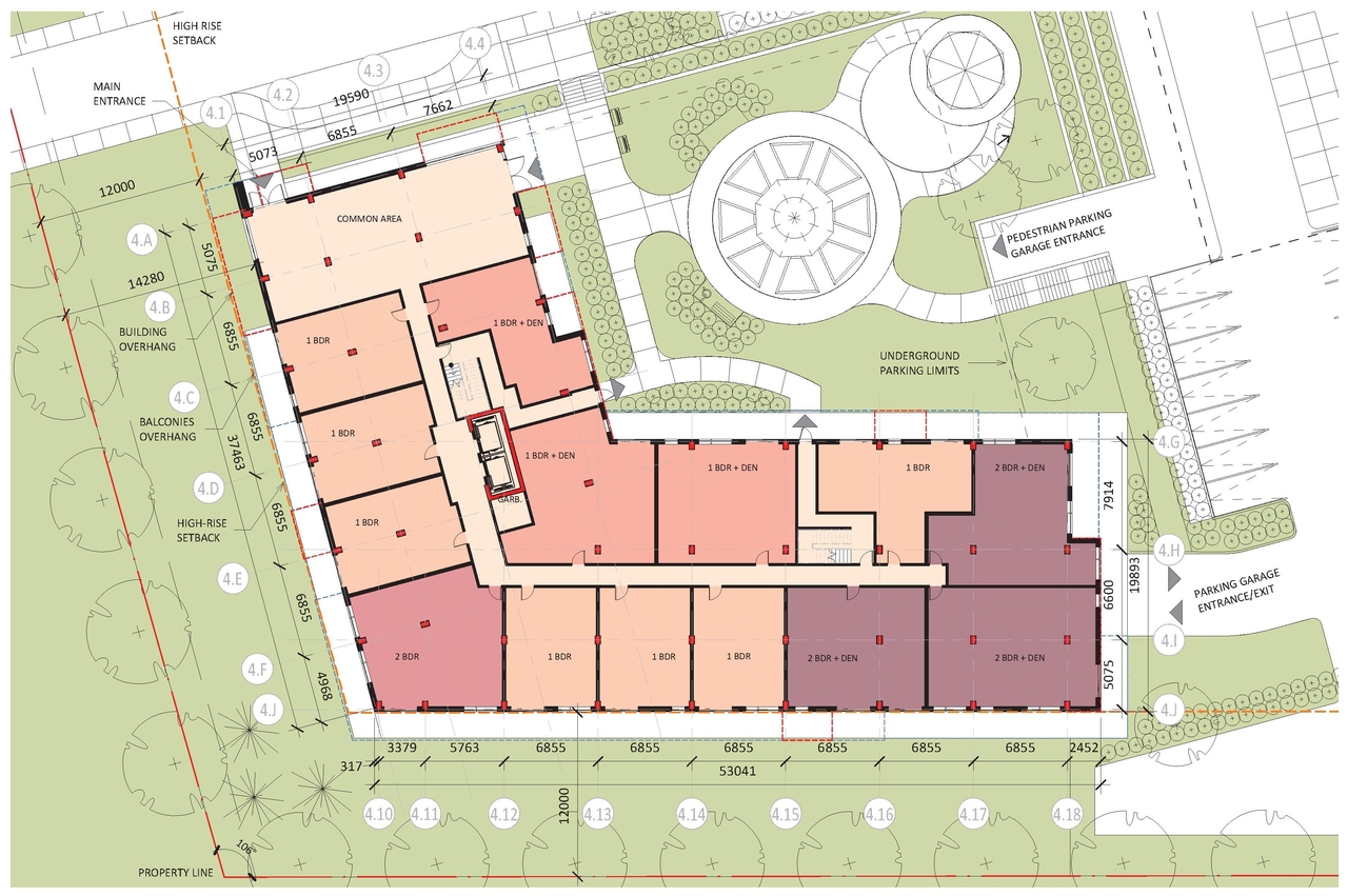 Construction site plan for project from page 47 of the file '2021-10-27 - DESIGN BRIEF - D02-02-21-0137'