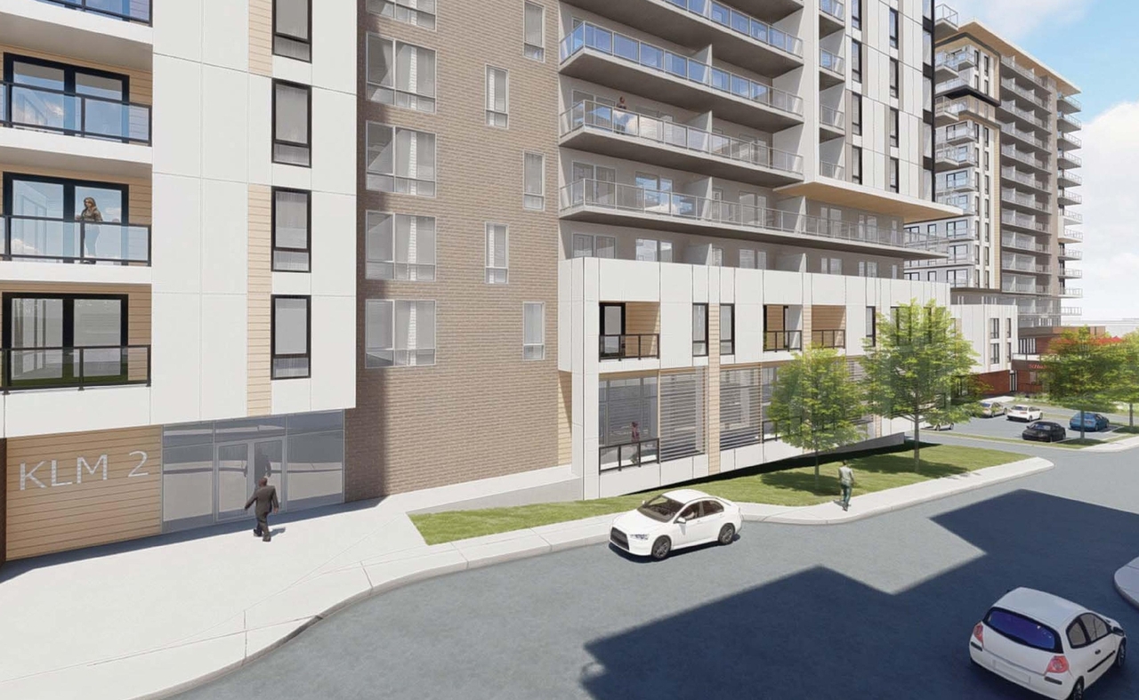 Rendering of building from page 85 of the file '2021-10-27 - DESIGN BRIEF - D02-02-21-0137'