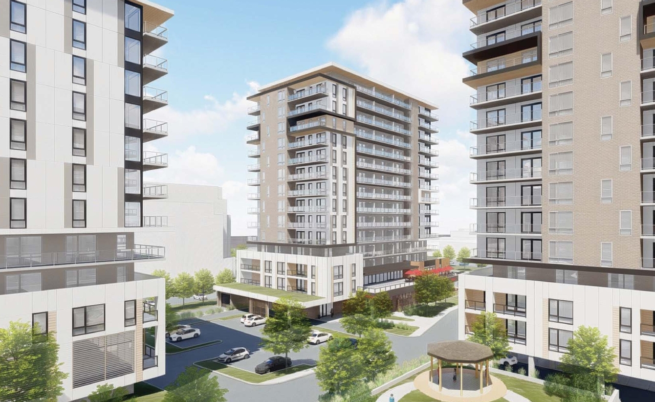 Rendering of building from page 86 of the file '2021-10-27 - DESIGN BRIEF - D02-02-21-0137'