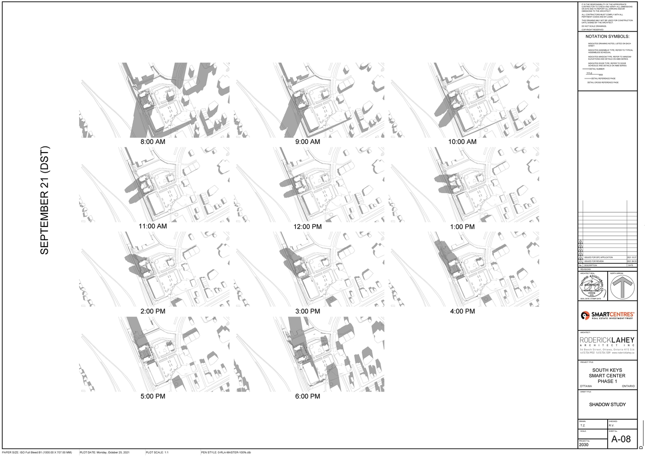 Construction site plan for project from page 8 of the file '2021-10-29 - Elevations, Floor Plans, Shadow Study - D02-02-21-0139'