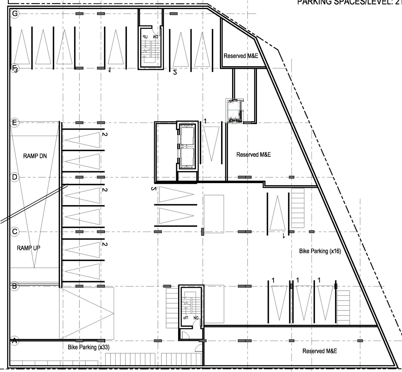 Floor plan for project from page 1 of the file '2021-11-24 - Parking Floor Plans - D02-02-21-0145'