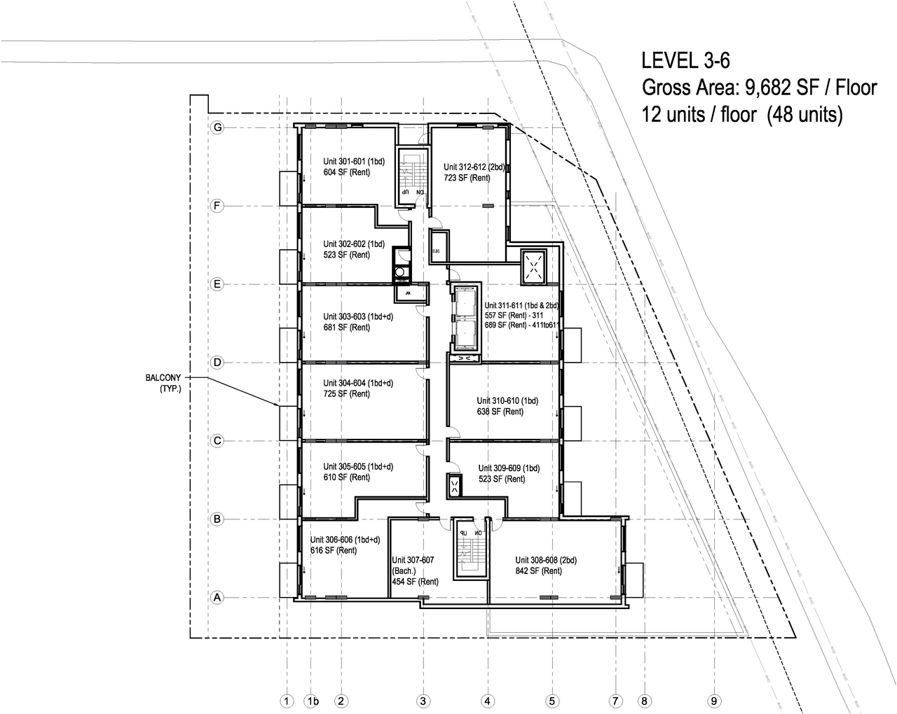Floor plan for project from page 4 of the file '2021-11-24 - Parking Floor Plans - D02-02-21-0145'