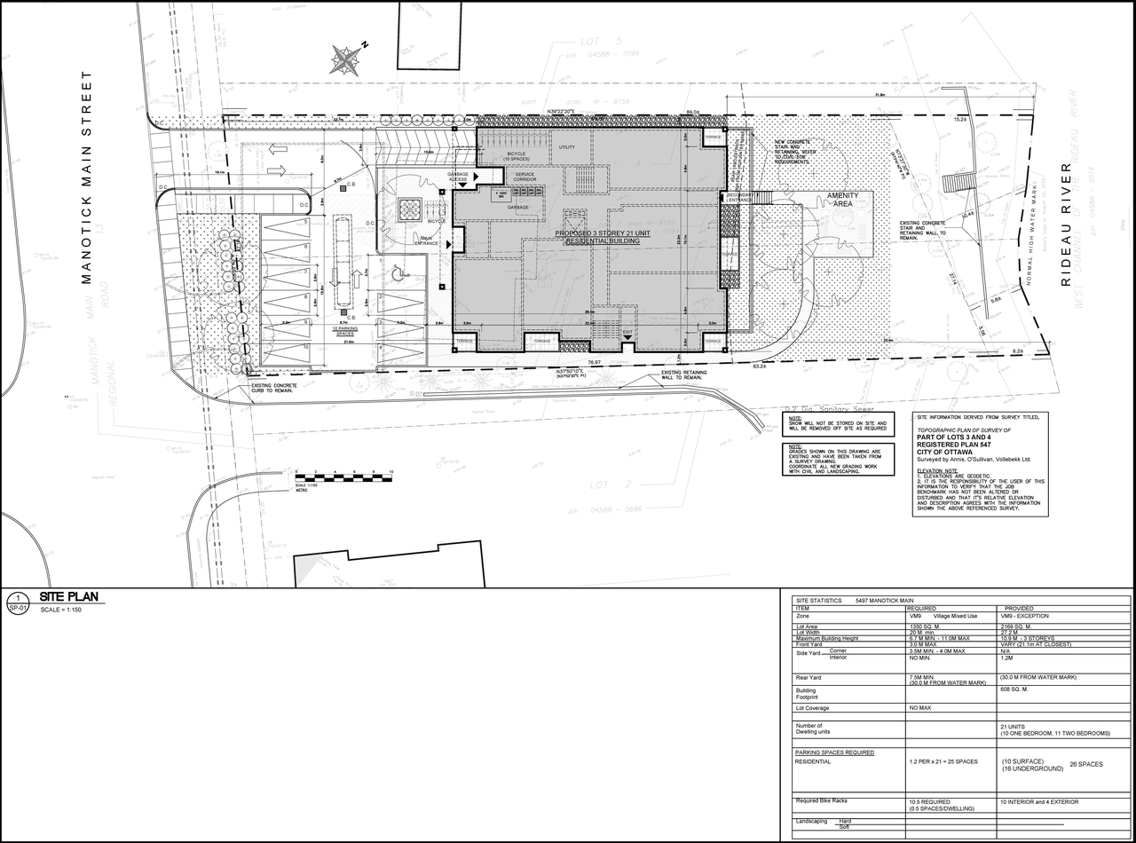 Construction site plan for project from page 24 of the file '2021-12-07 - Design Brief - D02-02-21-0150'