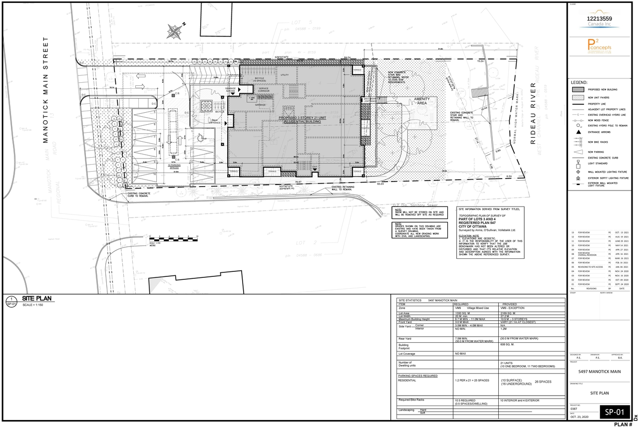 Construction site plan for project from page 24 of the file '2021-12-07 - Design Brief - D02-02-21-0150'