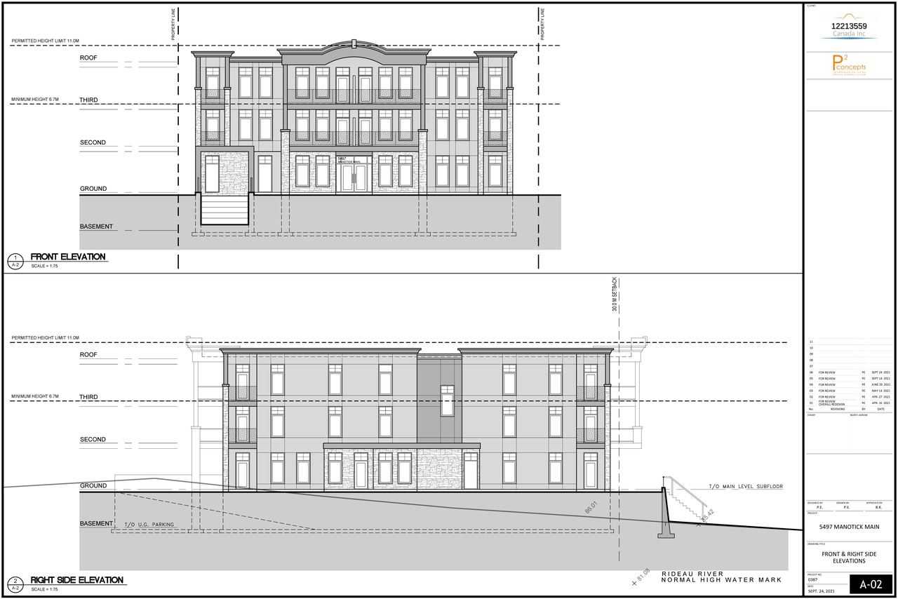 Rendering of building from page 26 of the file '2021-12-07 - Design Brief - D02-02-21-0150'