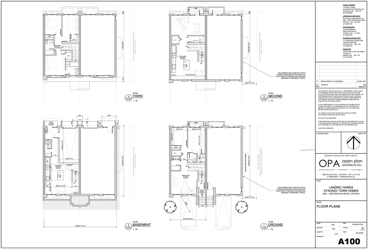 Floor plan for project from page 1 of the file '2021-12-31 - Floor Plans - D02-02-21-0164'