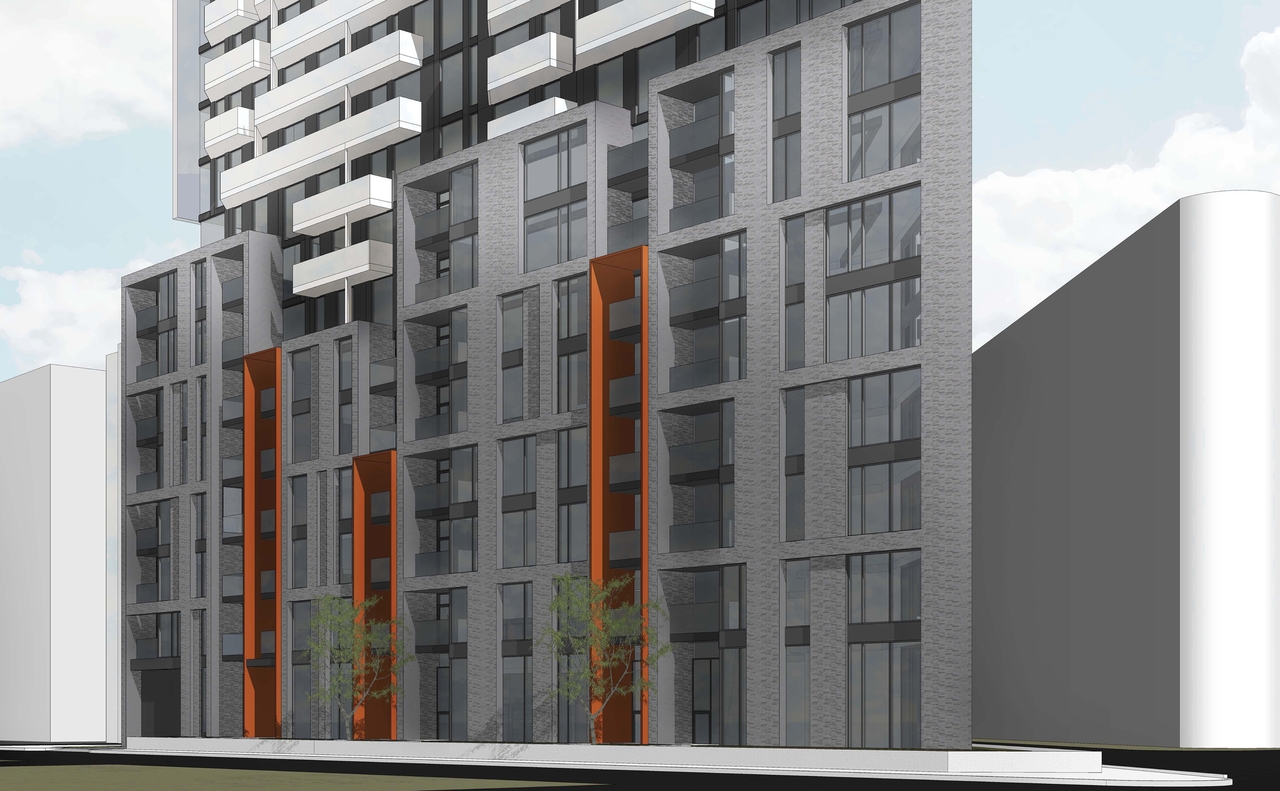 Rendering of building from page 2 of the file '2022-01-17 - Building Renderings - D02-02-22-0003'