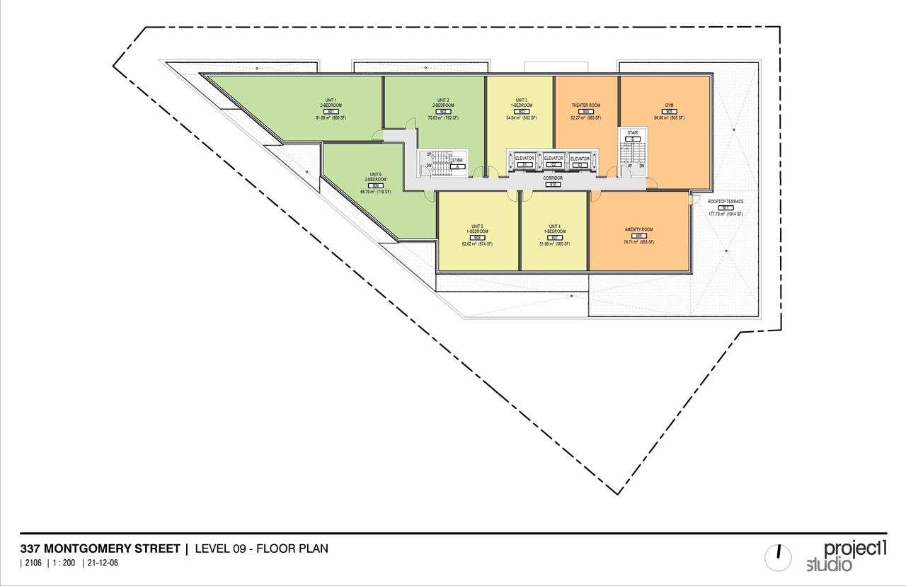 Construction site plan for project from page 9 of the file '2022-01-17 - Site and Floor Plans - D02-02-22-0003'