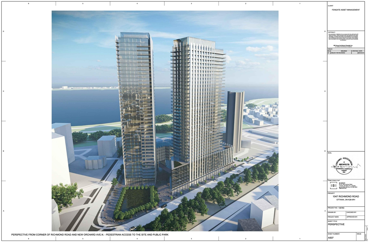 Rendering of building from page 1 of the file '2022-02-04 - Renderings - D02-02-22-0012'