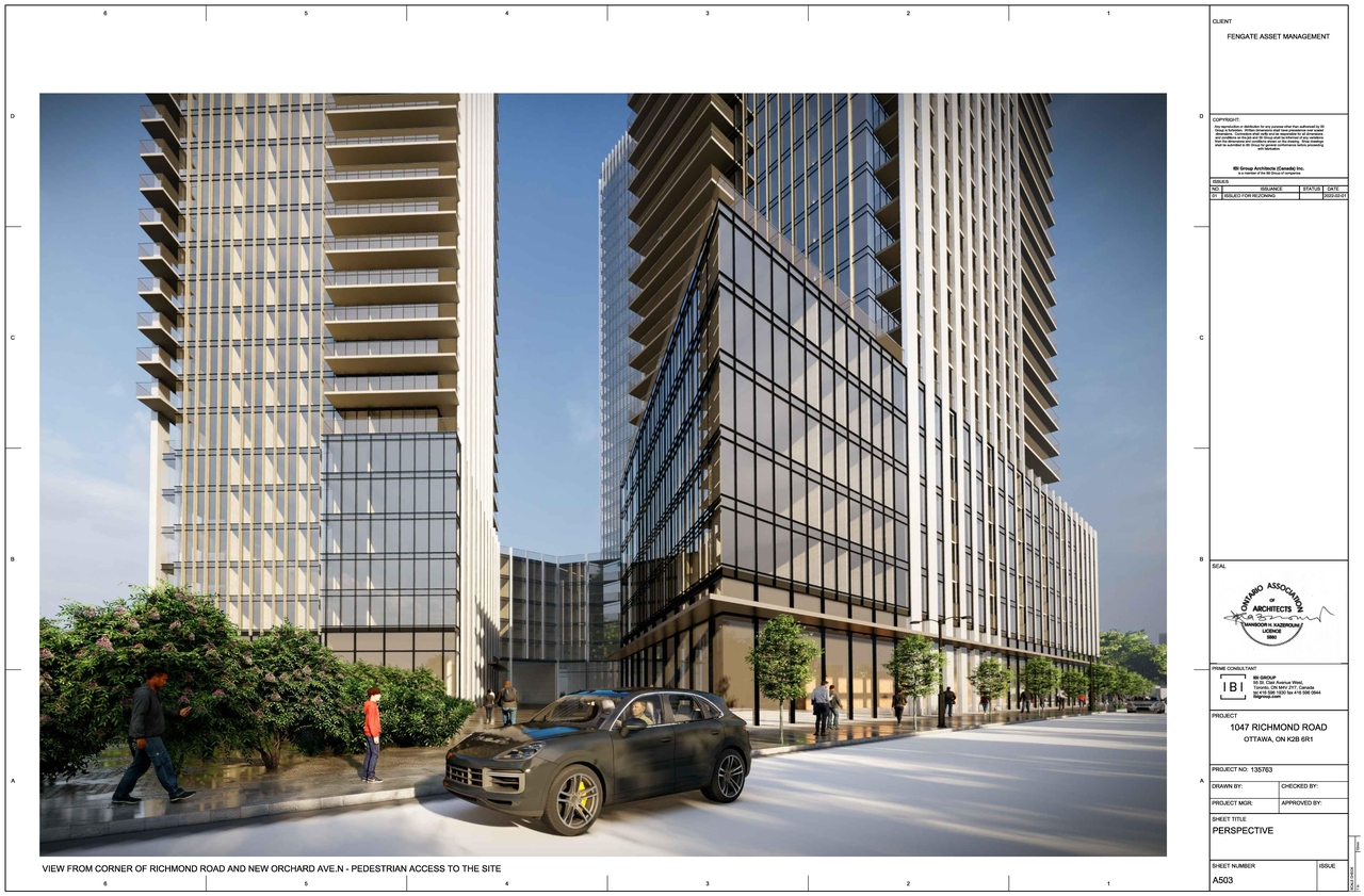 Rendering of building from page 3 of the file '2022-02-04 - Renderings - D02-02-22-0012'