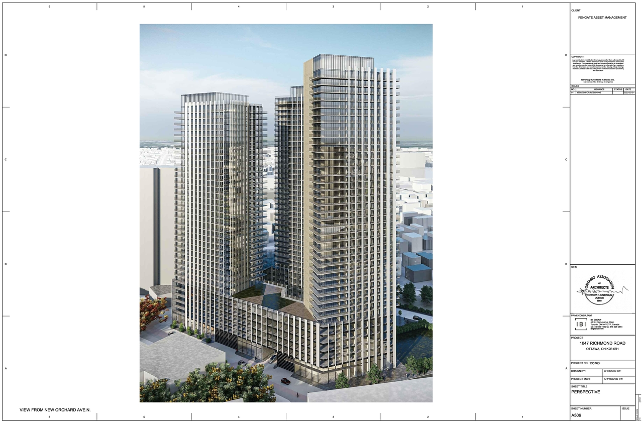 Rendering of building from page 6 of the file '2022-02-04 - Renderings - D02-02-22-0012'