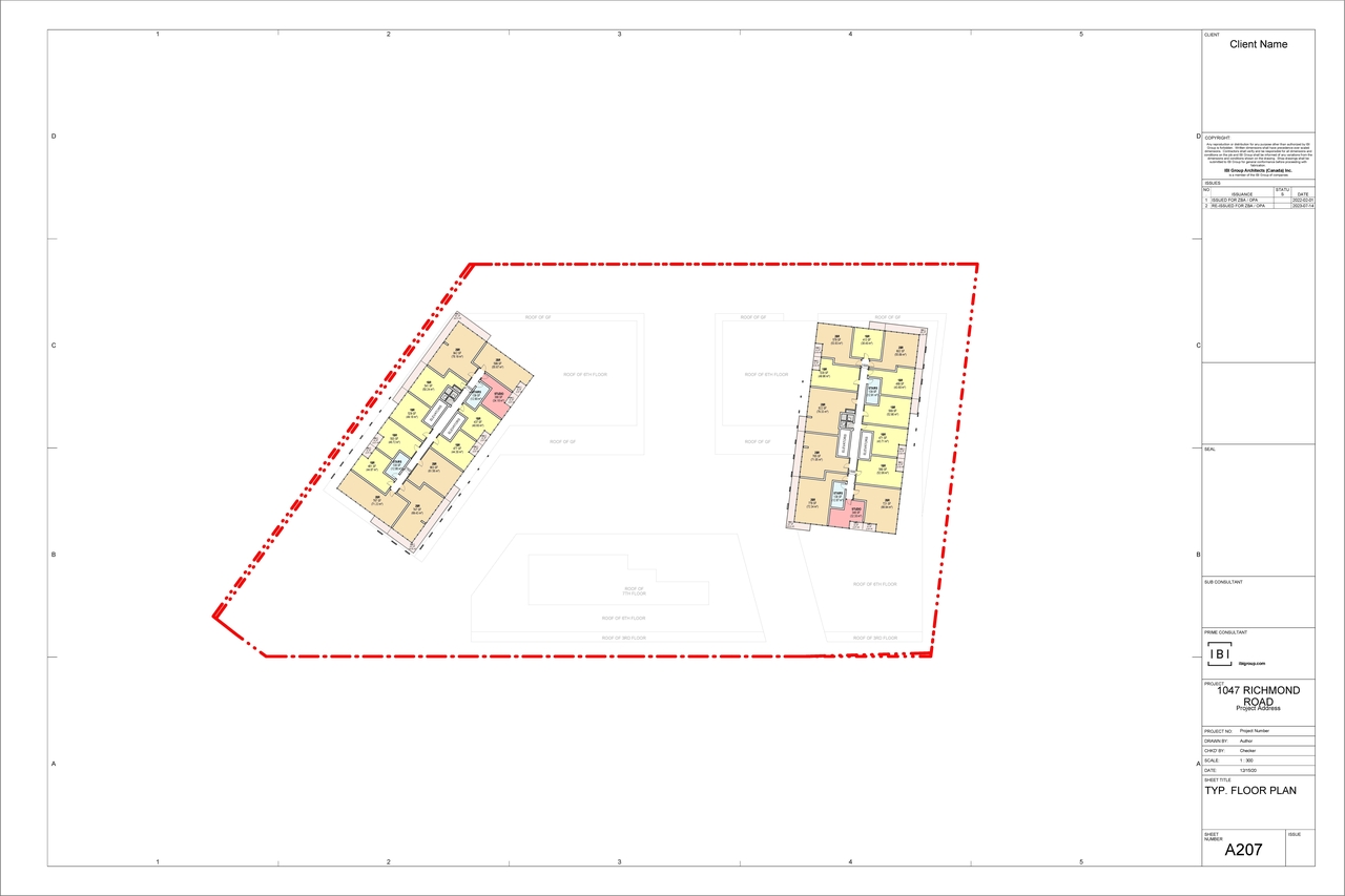 Construction site plan for project from page 14 of the file '2023-07-25 - Site Plan & Floor Plans - D02-02-22-0012'