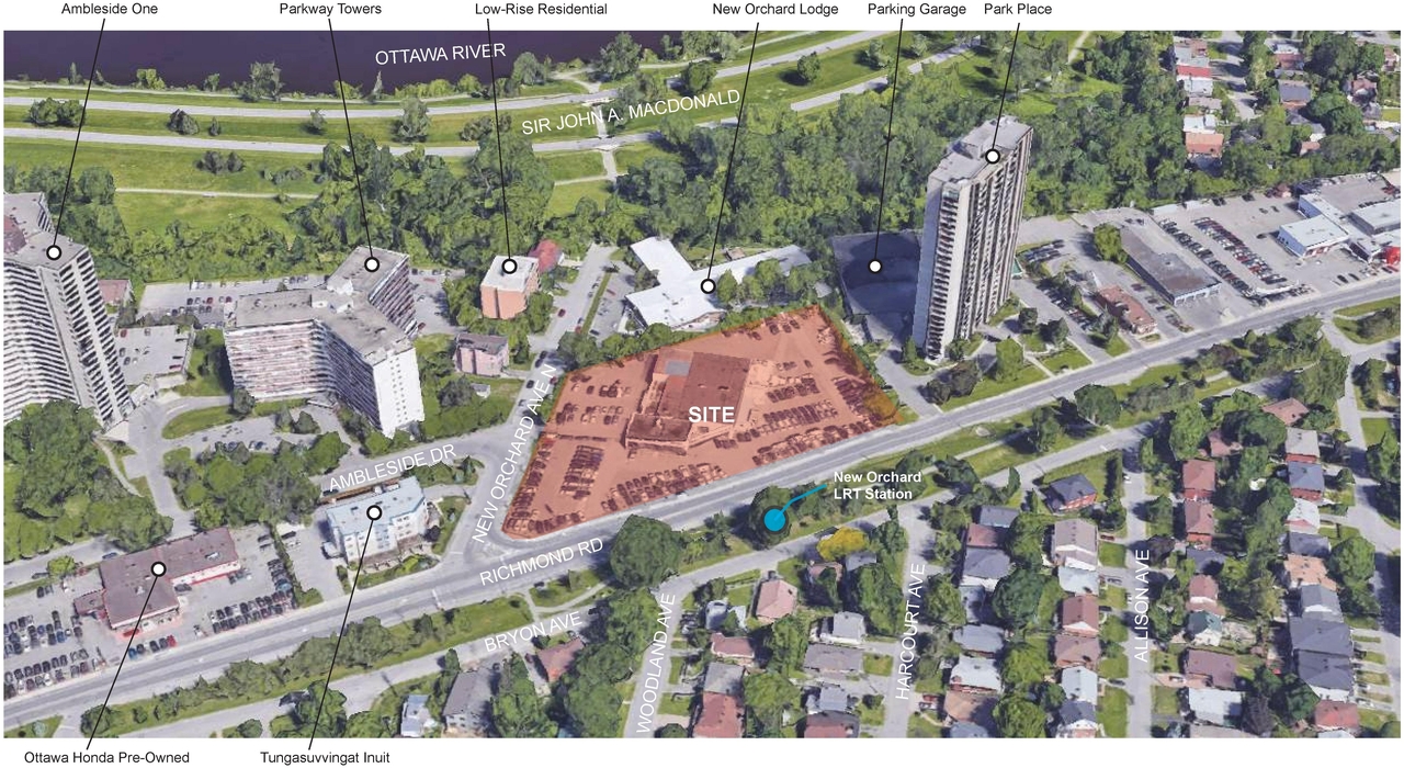 Construction site plan for project from page 5 of the file '2022-03-30 - UDRP Presentation - D02-02-22-0012'